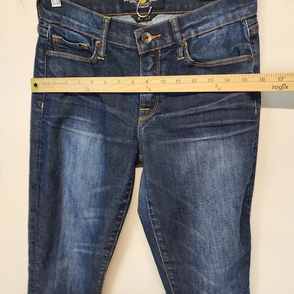 Lucky Brand Womens Sofia Bootcut Jeans Size 4 27x32 Dark Wash Mid Rise Cowgirl